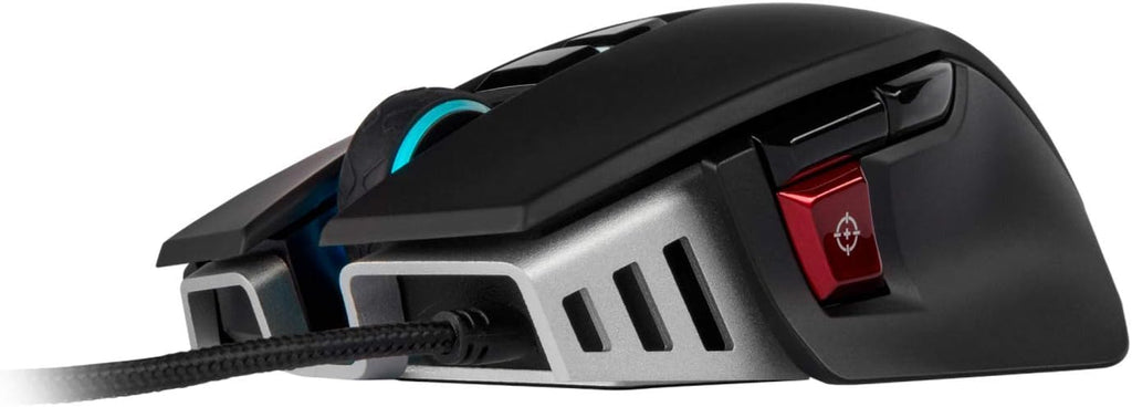Mouse para juegos Corsair M65 RGB Elite - Ajustable y duradero - 18,000 DPI - Negro.